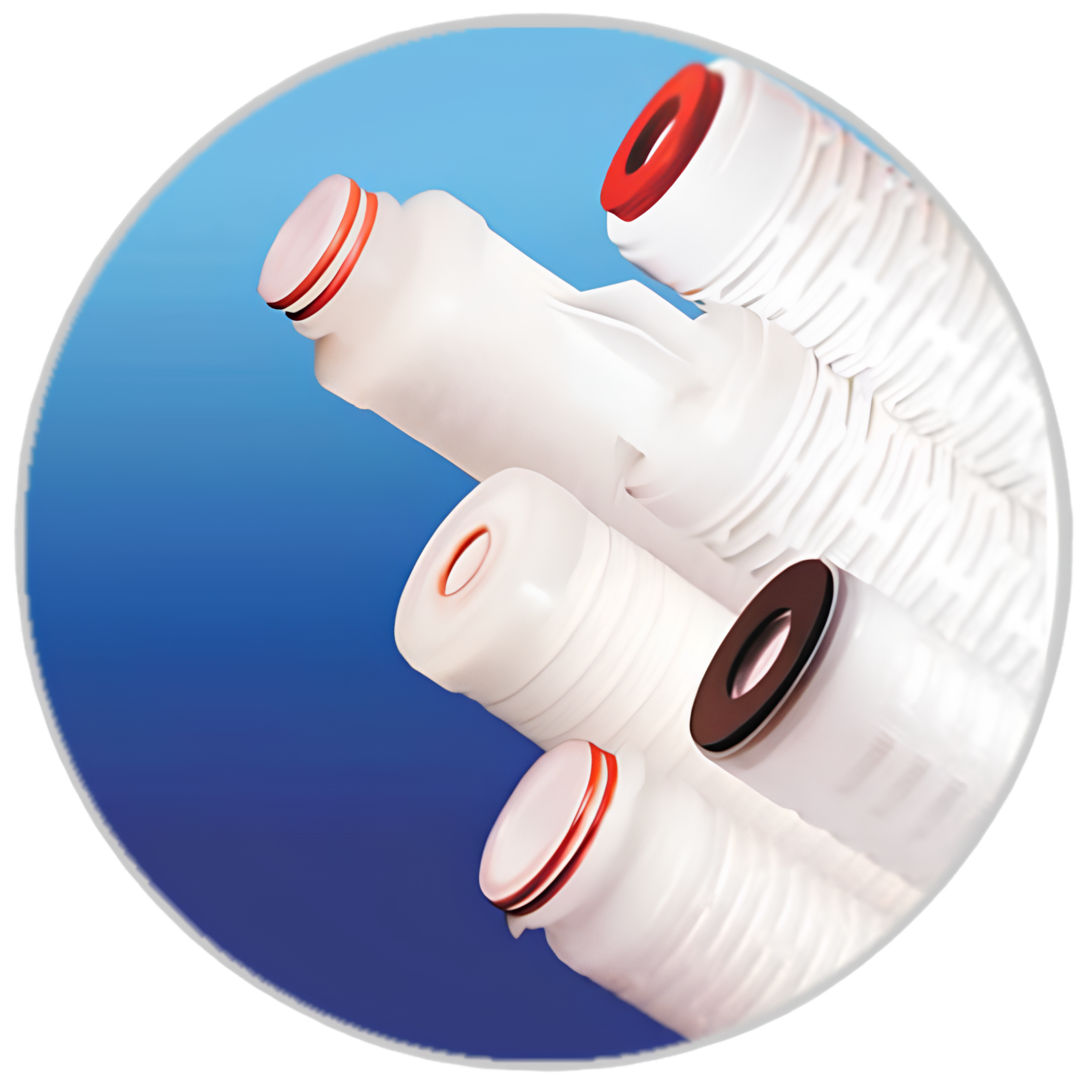 Pleated filter cartridge series